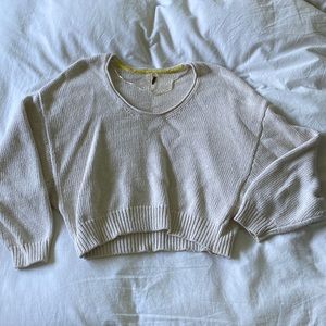 Free People Cream Sweater